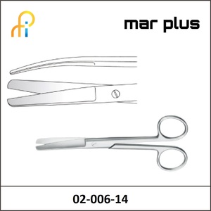 MAR PLUS STANDARD OPERATING SCISSORS CVD BL/BL 14.5CM.