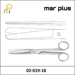 MAR PLUS SCISSORS D. STR. BL/BL 18.5 CM