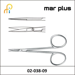 MAR PLUS DELICATE SCISSORS SH/SH STR 9 CM