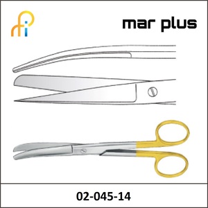 MAR PLUS STANDARD SCISS. TUNGSTEN TC CVD SH/BL 14.5CM