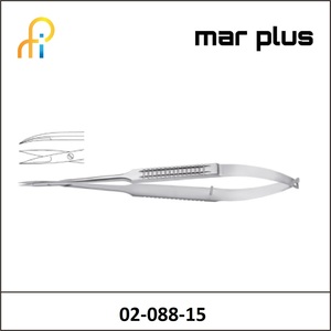 MAR PLUS SCISSORS, MICRO SH/SH CVD. 15 CM