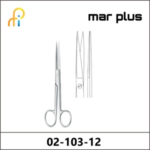 MAR PLUS OPERATING SCISSORS, SH/SH, STR., 12 CM
