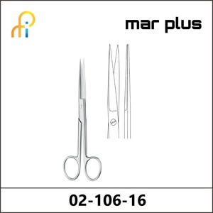MAR PLUS OPERATING SCISSORS, SH/SH, STR., 16.5 CM