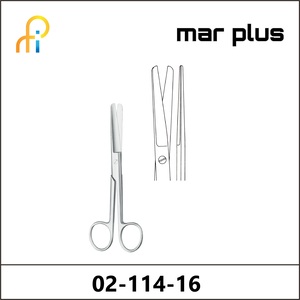 MAR PLUS OPERATING SCISSORS, BL/BL, STR., 16.5 CM