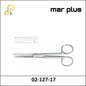 MAR PLUS OPERATING SCISSORS, SH/BL, STR., 17,5CM
