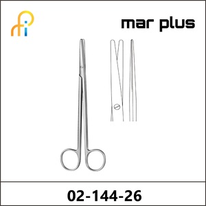 MAR PLUS DISSECTING SCISSORS, STR., STR., 26 CM