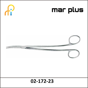 MAR PLUS DISSECT. SCISSORS, FINE, S-SHAPE, 23 CM