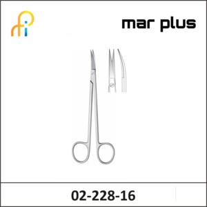MAR PLUS SCISSORS, KELLY, CVD., 16 CM