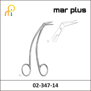 MAR PLUS VASCULAR SCISSORS, FAVALORO, 14.5 CM