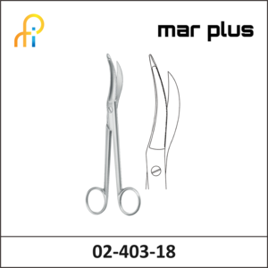 MAR PLUS EPISIOTOMY SCISSORS, WALDMANN, 18 CM