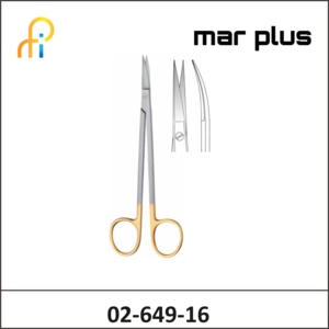 MAR PLUS TC-SCISSORS, KELLY, SH/SH, CVD., 16 CM