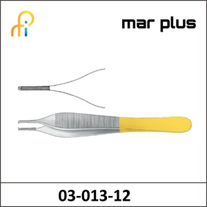 MAR PLUS MICRO-ADSON FORCEPS TUNGSTEN TC 1:2 TEETH 12CM