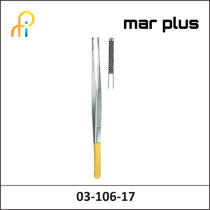 MAR PLUS TC-FORCEPS, SEMKEN, 1X2 T., 17.5 CM