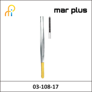MAR PLUS TC-FORCEPS, 1X2 T., DELICATE, 17.5 CM