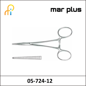 MAR PLUS FORCEPS, HALSTED-MOSQUITO, 1X2 T., STR., 12.5 CM