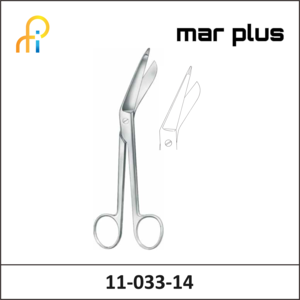 MAR PLUS BANDAGE SCISSORS, LISTER, 14.5 CM