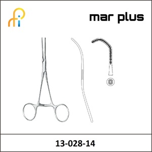 MAR PLUS COOLEYATR. FORCEPS, , DBL. CVD., 14 CM