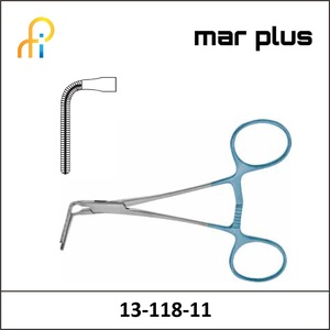 MAR PLUS TI-FORCEPS, COOLEY, 90degrees, 11.5 CM 2CM