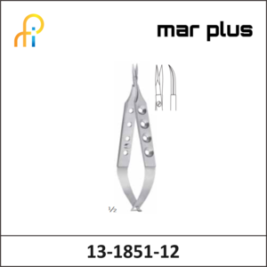 MAR PLUS MICRO SCISSORS, VANNAS, CVD., 12 CM