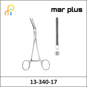 MAR PLUS ATR. VASC. FORCEPS, DARDIK, STR., 17 CM