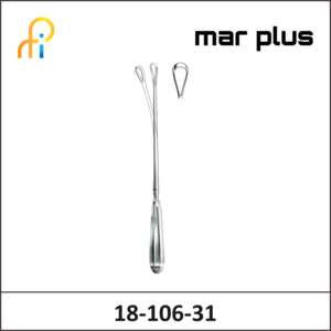 MAR PLUS UTER. CURETTE, 14 MM, SH., MALL, 31.5 CM