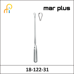 MAR PLUS UTER. CURETTE, 14 MM, BL., RIG., 31 CM