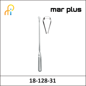 MAR PLUS UTER. CURETTE, 23 MM, BL., RIG., 31 CM