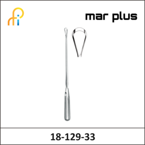 MAR PLUS UTER. CURETTE, 25 MM, BL., RIG., 33.5 CM