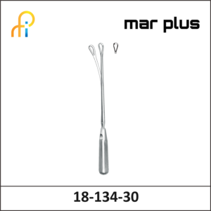 MAR PLUS UTER. CURETTE, 8 MM, BL., MALL., 30.5 CM