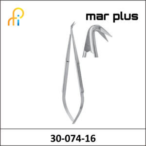 MAR PLUS MICRO SCISSORS DEL ANGLED 125degrees165MM