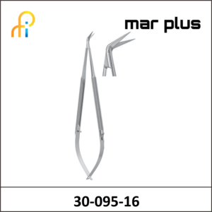 MAR PLUS MICRO SCISSORS 60DEG FINE 165MM