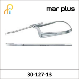 MAR PLUS XS MICRO SCISSORS CVD.BL/BL 130MM