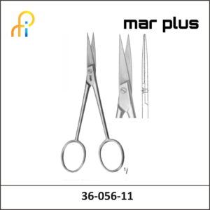 MAR PLUS IRIS SCISSORS DEL STR S/S 110MM