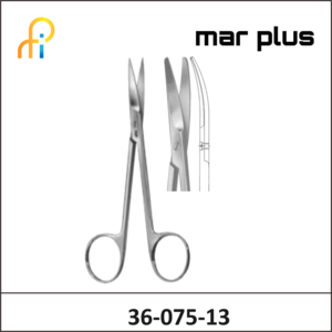 MAR PLUS SUTURE SCISSORS CVD B/B 130MM