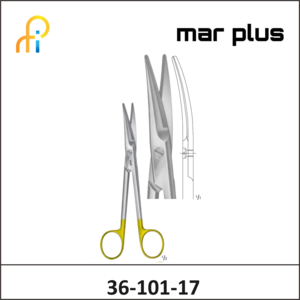 MAR PLUS TC MAYO WAVECUT SCISSORS CVDB/B170MM