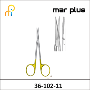 MAR PLUS TC STRABISMUS SCISSORS STR 115MM
