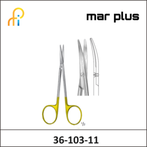 MAR PLUS TC STRABISMUS SCISSORS CVD 115MM