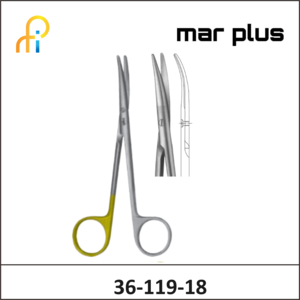 MAR PLUS TC SUTURE WAVECUT SCISSORS CVD 180MM