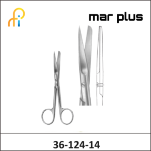 MAR PLUS SURGICAL SCISSORS DEL STR S/B 145MM