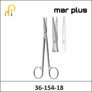 MAR PLUS METZENBAUM SCISSORS STR 180MM