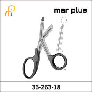 MAR PLUS UNIVERSAL SCISSORS ORANGE 180MM