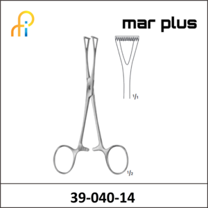 MAR PLUS COLLIN INTESTINAL FORCEPS 140MM